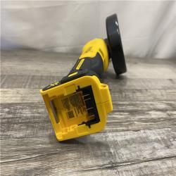AS-IS DEWALT 20V MAX XR Cordless Brushless 4.5 in. Slide Switch Small Angle Grinder with Kickback Brake (Tool Only)