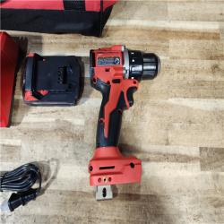 HOUSTON LOCATION - AS - IS Milwaukee 18V Lithium-Ion Brushless Cordless 1/2 in. Compact Drill/Driver with kit