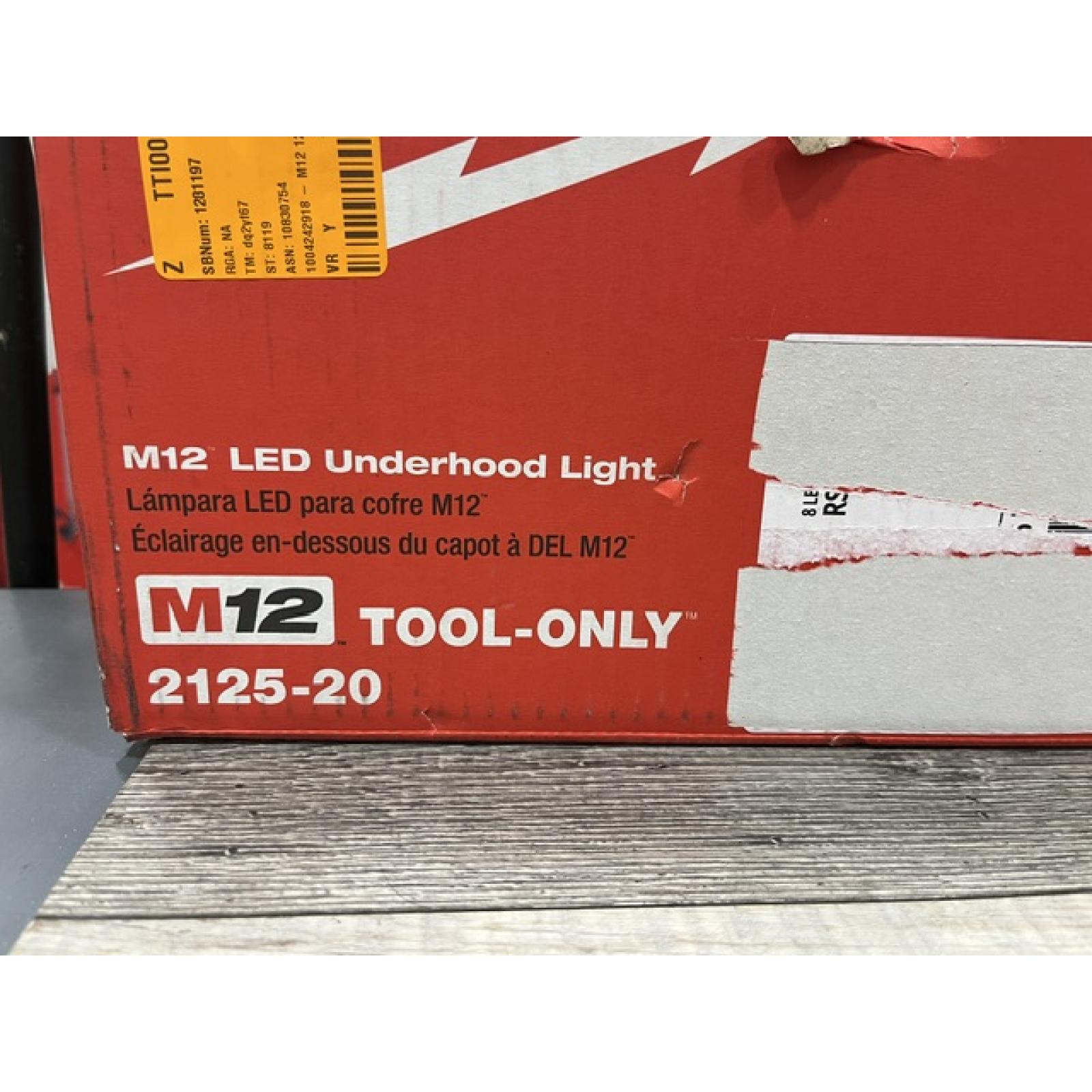 NEW - Milwaukee 12-Volt Lithium-Ion Cordless LED Underhood Light (Tool-Only)