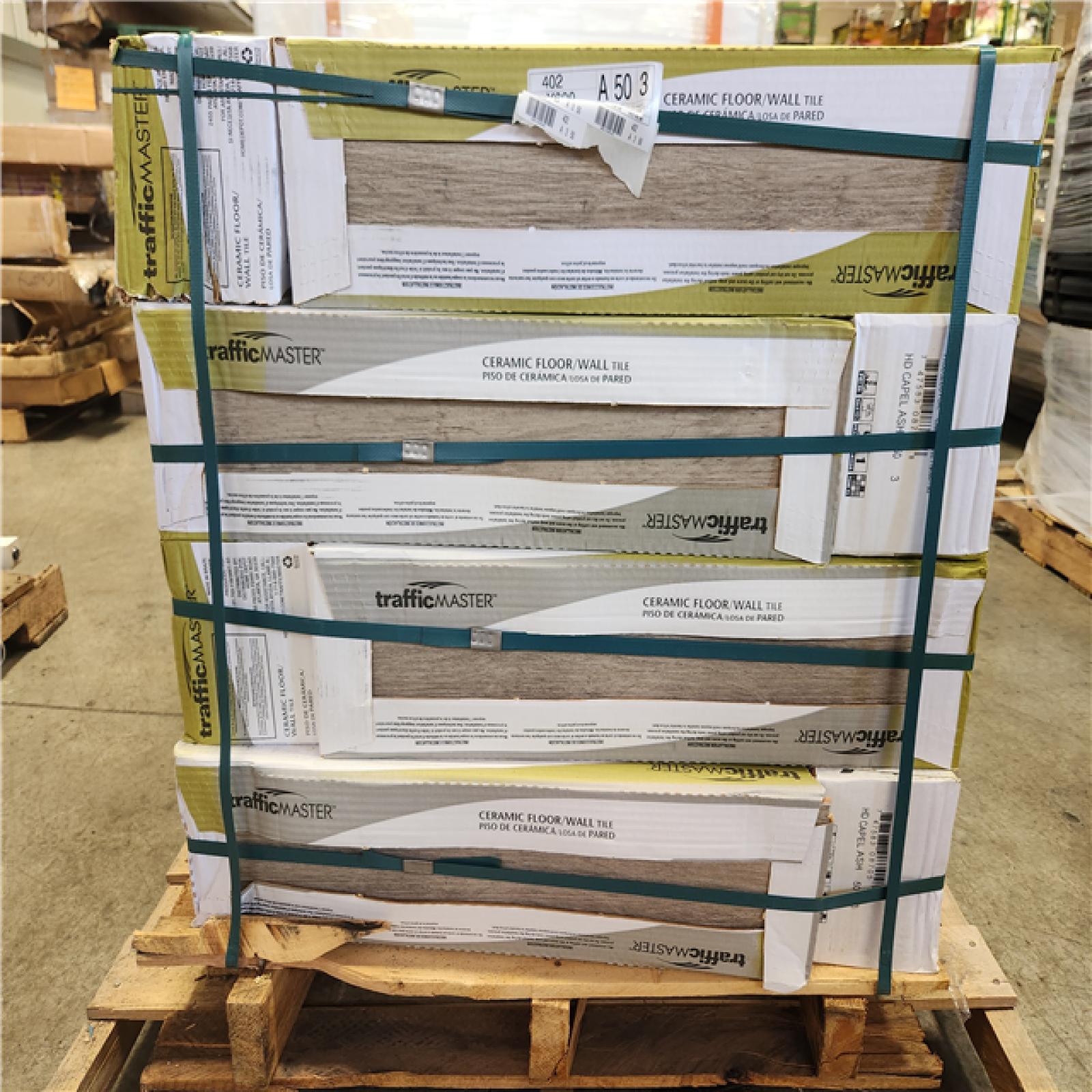Phoenix Location AS-IS TrafficMaster Capel Ash 6 in. x 24 in. Matte Ceramic Wood Look Floor and Wall Tile (544 sq. ft. /32 Case)