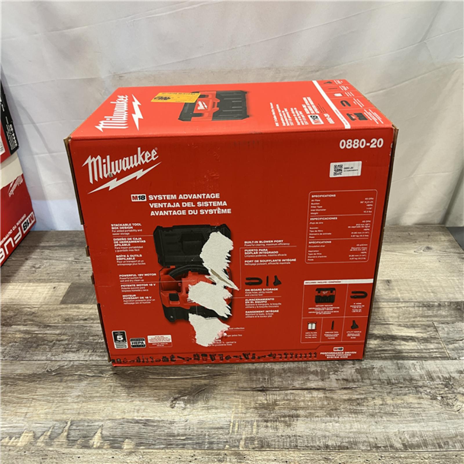 AS-IS Milwaukee 18-Volt 2 Gal. Lithium-Ion Cordless Wet/Dry Vacuum (Vacuum-Only)