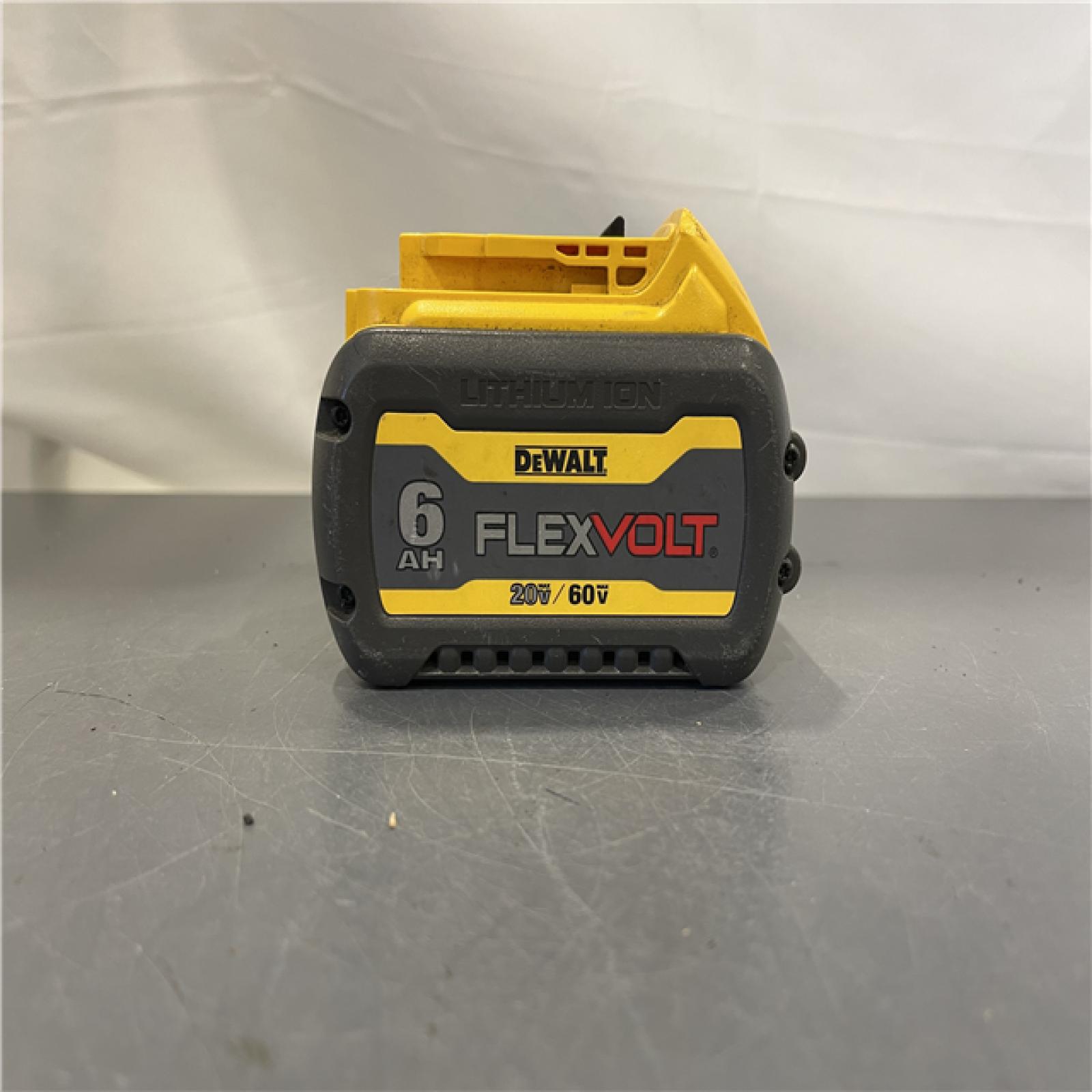 AS-IS - DEWALT FLEXVOLT 20V/60V MAX Lithium-Ion 6.0Ah Battery Pack with 6 Amp Output Charger