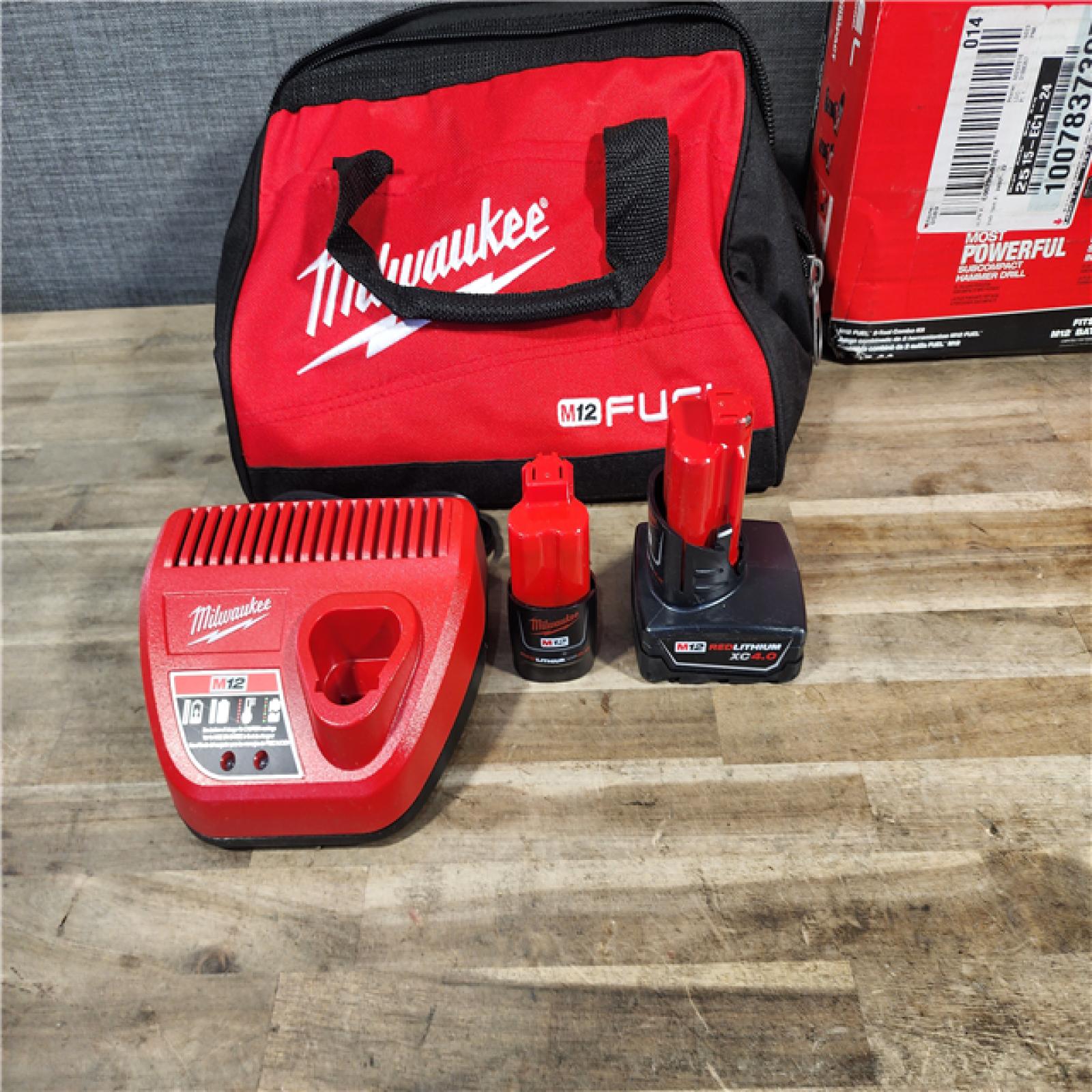 HOUSTON LOCATION - AS-IS Milwaukee 3497-22 12V Brushless Hammer Drill and Impact Driver Combo Kit