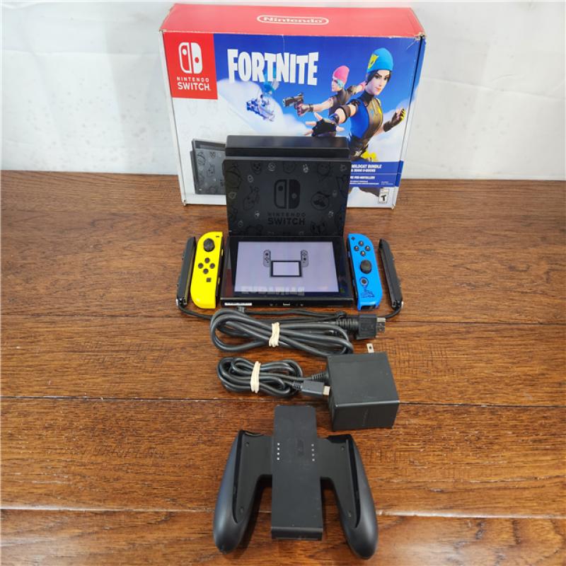 New Nintendo Switch (No Code) Fortnite Wildcat Console Bundle -  Yellow/Blue..