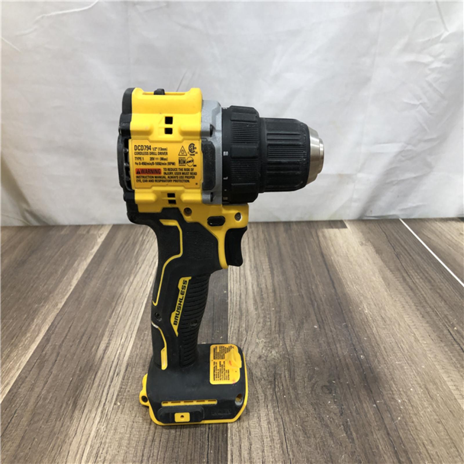 AS-IS DEWALT ATOMIC 20-Volt MAX Brushless Cordless 1/2 in. Drill Driver (Tool-Only)