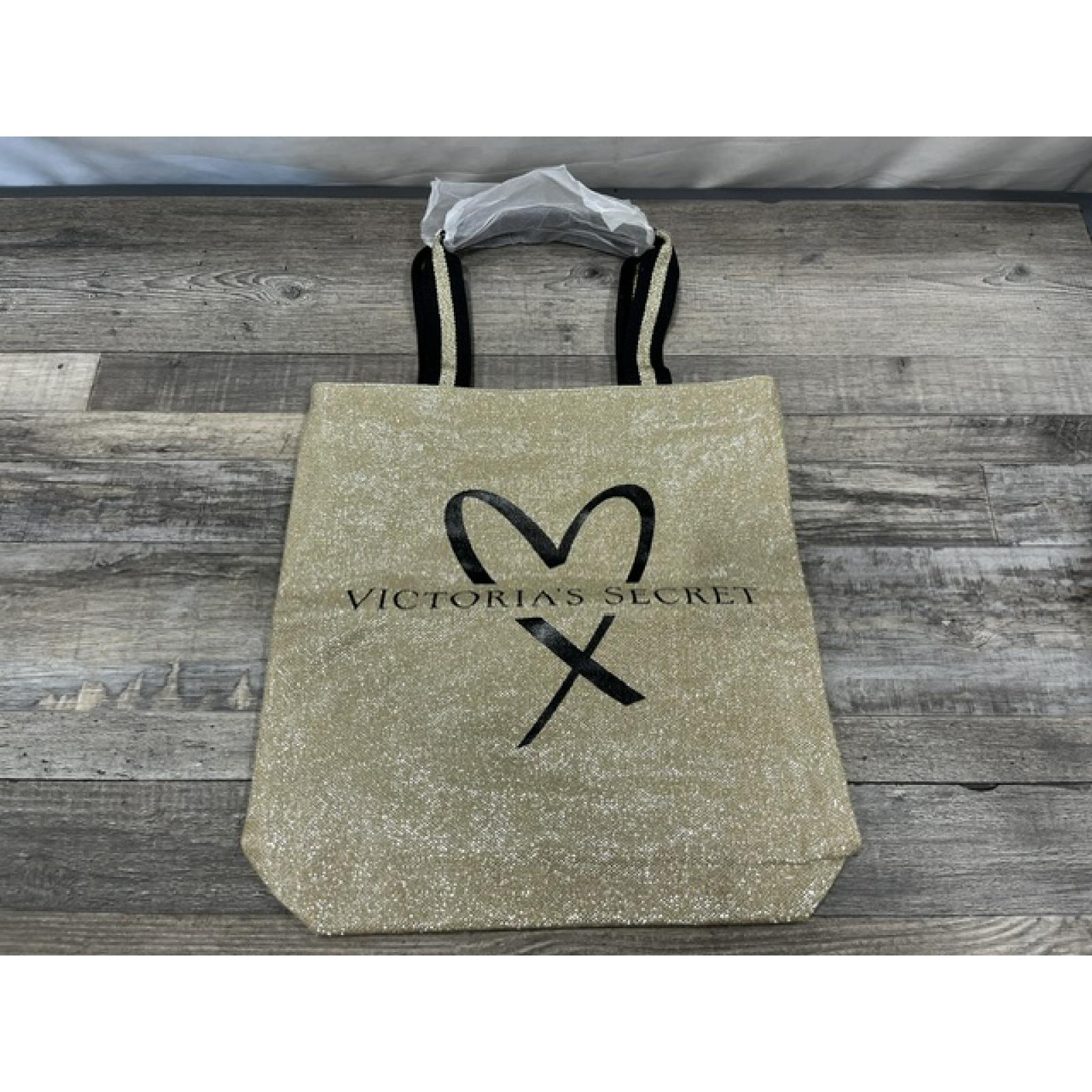 NEW - Victoria Secret Gold Tote Bag