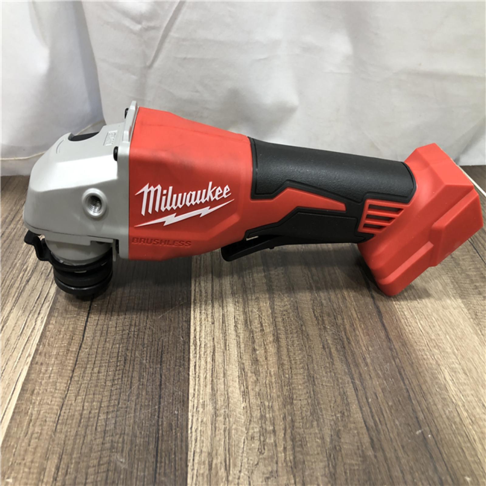 AS-IS Milwaukee 18V Lithium-Ion Brushless Cordless 4-1/2 in./5 in. Grinder w/Paddle Switch (Tool-Only)