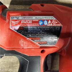 HOUSTON LOCATION - AS-IS MILWAUKEE FUEL 18-Volt Lithium-Ion Brushless Cordless 18-Gauge 1/4 in. Narrow Crown Stapler (Tool-Only)