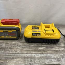 AS-IS DEWALT 20V/60V MAX FLEXVOLT Lithium-Ion 9.0Ah Battery and Charger Starter Kit