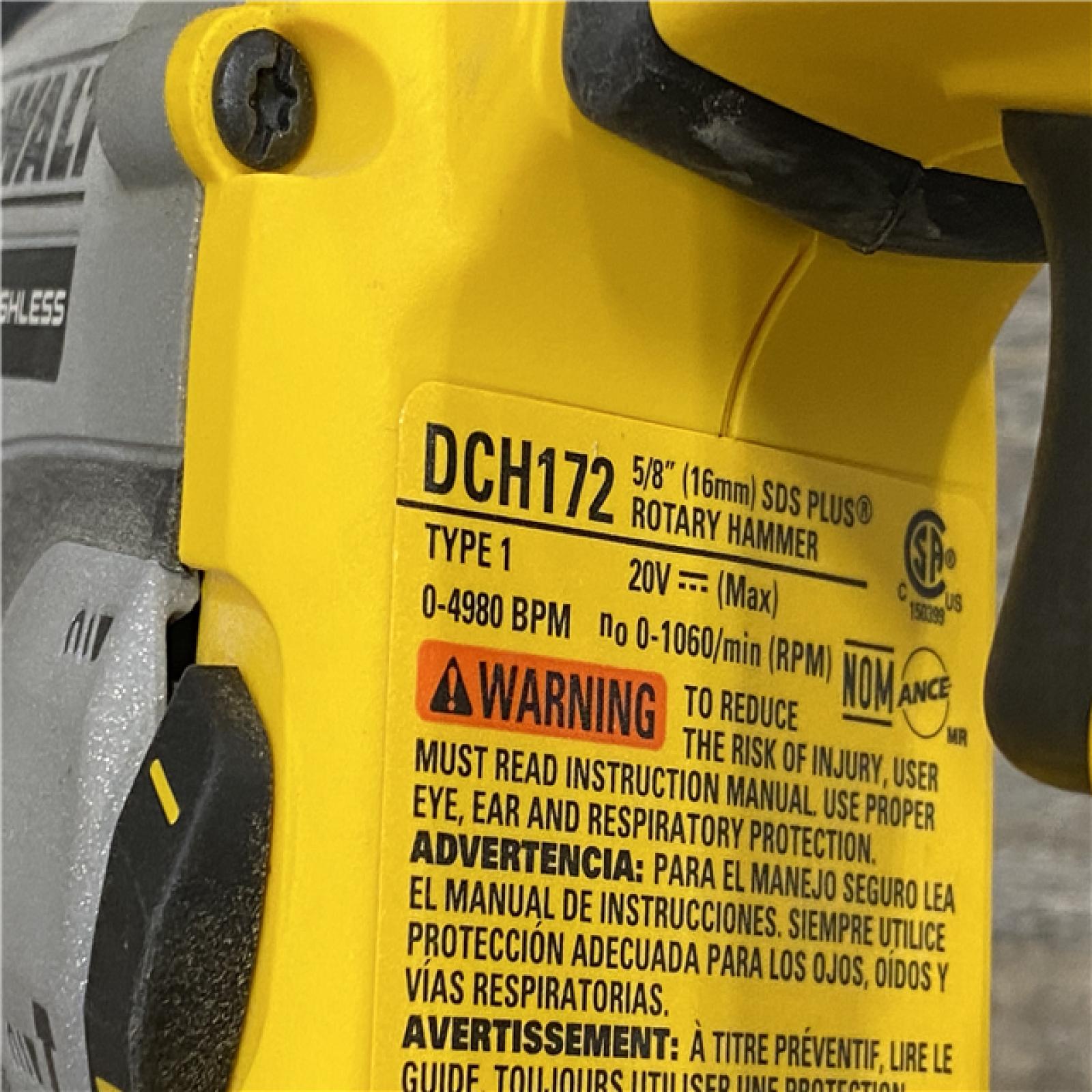 AS-IS DEWALT ATOMIC 20V MAX Cordless Brushless Ultra-Compact 5/8 in. SDS Plus Hammer Drill (Tool Only)