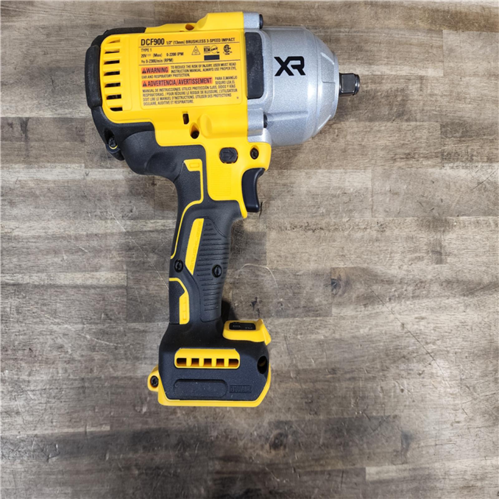 HOUSTON LOCATION - AS-IS (APPEARS LIKE NEW) DEWALT 20V MAX XR Lithium-Ion Cordless 1/2 High Torque Hog Ring Anvil Impact Wrench (Tool Only)