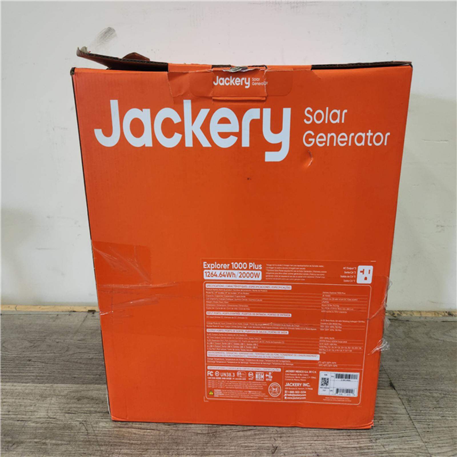 Phoenix Location Jackery Solar Generator Explorer 1000 Plus 1264.64Wh/2000W Model No. JE-1000C