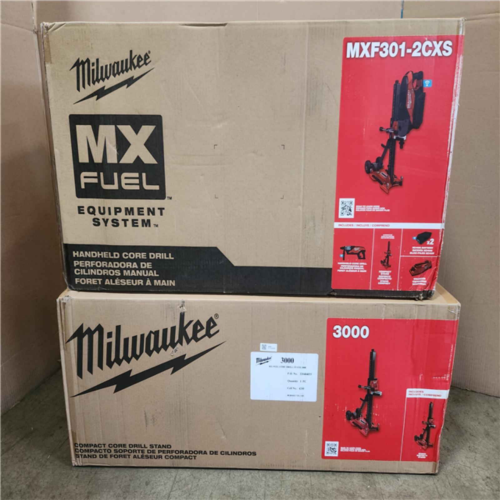 Phoenix NEW Milwaukee MX FUEL Lithium-Ion Cordless Handheld Core Drill Kit with Stand  2 Batteries and Charger