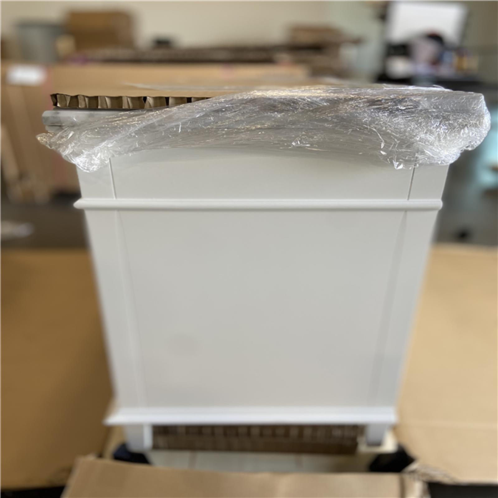 DALLAS LOCATION - Home Decorators Collection Sonoma 60 in. Double Sink White Bath Vanity with Carrara Marble Top (Assembled)