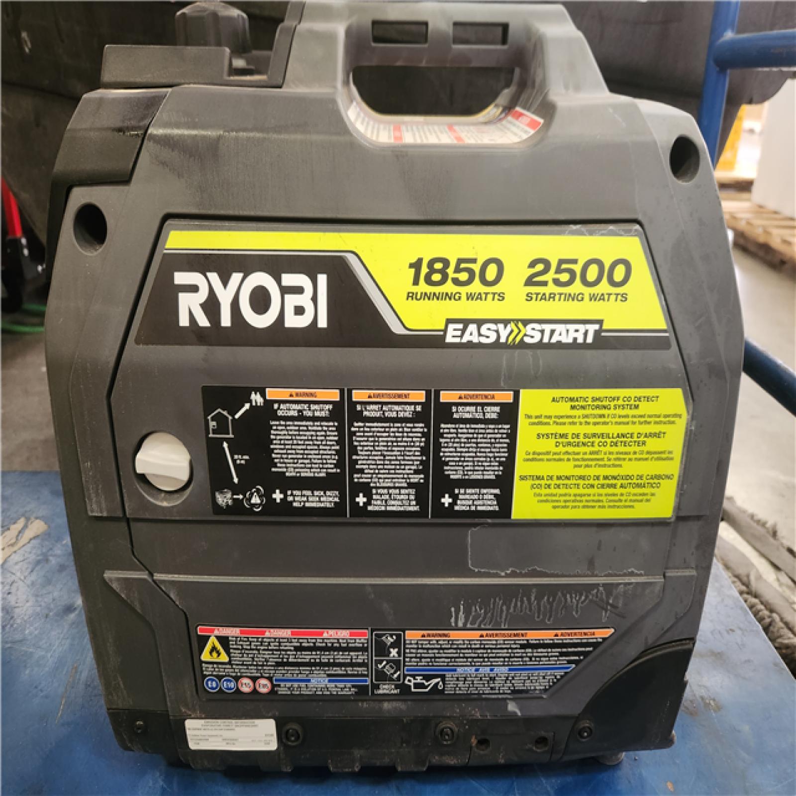 Phoenix AS-IS RYOBI 2500-Watt Recoil Start Gas Powered Inverter Generator with CO Shutdown