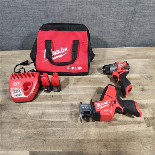 HOUSTON LOCATION - AS-IS (APPEARS LIKE NEW) MILWAUKEE 2 TOOL COMBO KIT W/ (2) BATTERY & CHARGER