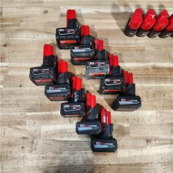 HOUSTON LOCATION - AS-IS MILWAUKEE BATTERY PACK QTY - 15
