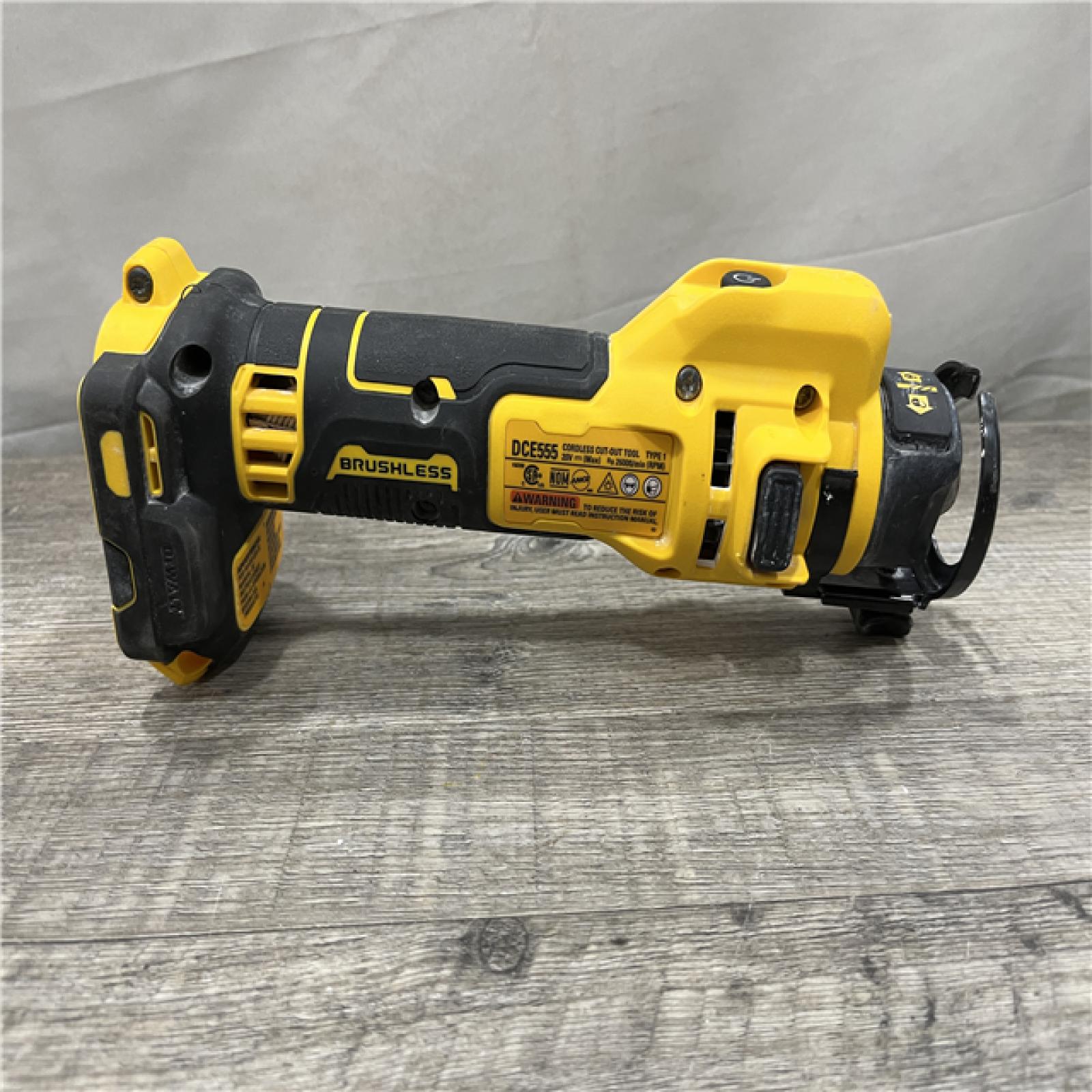 AS-IS DEWALT XR 20V Lithium-Ion Cordless Rotary Drywall Cut-Out Tool (Tool Only)
