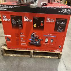 As-Is- Milwaukee M18 FUEL Brushless Cordless 12 in. Dual Bevel Sliding Compound Miter Saw (Tool Only)