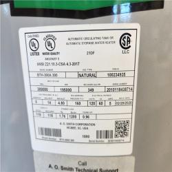 California AS-IS Ao Smith Cyclone 119 Gallon Bth-300 300,000 BTU Cyclone Mxi ASME Commercial Gas Water Heater