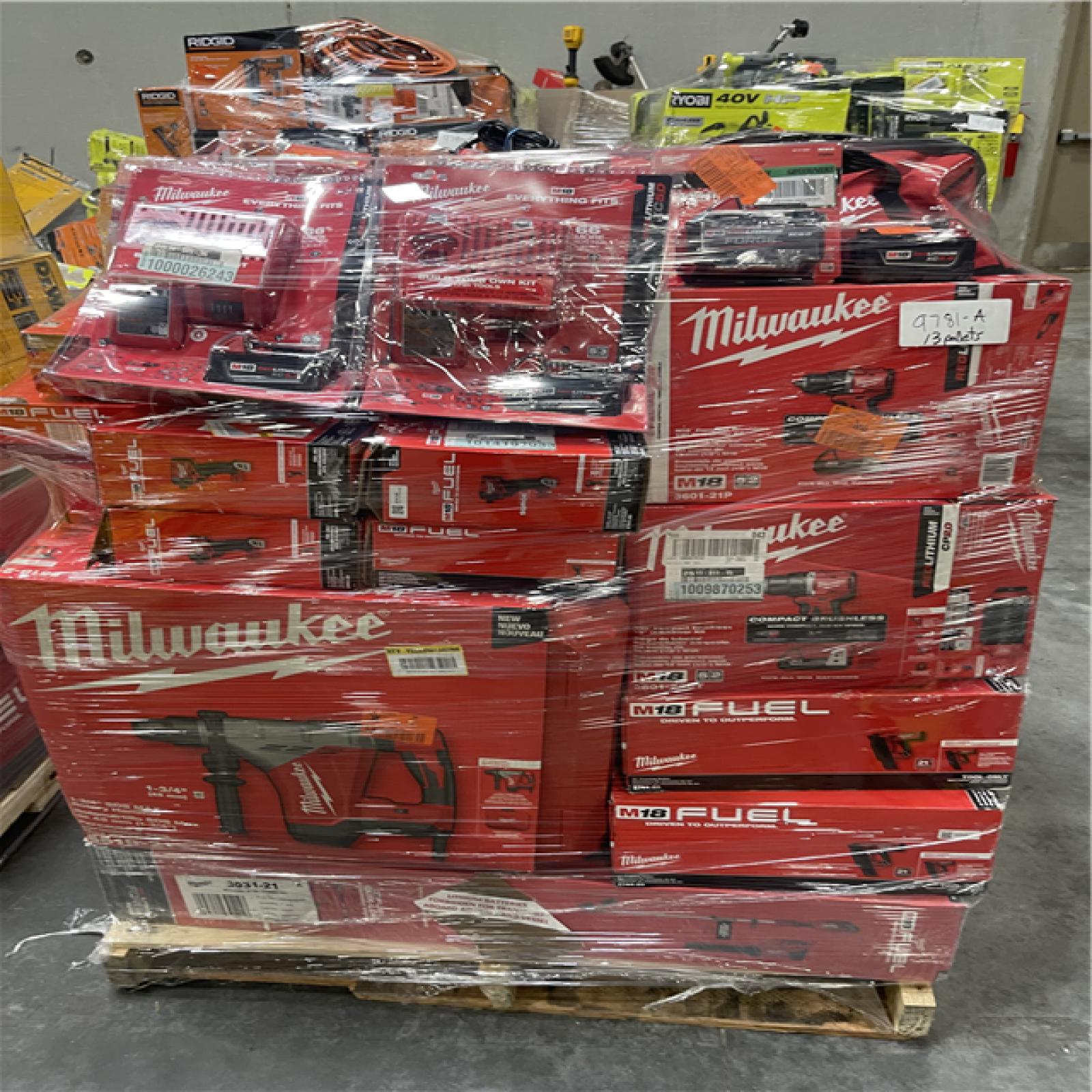 Atlanta Location As-Is Power Tools Partial Truckload (13 Pallets) 9781-A