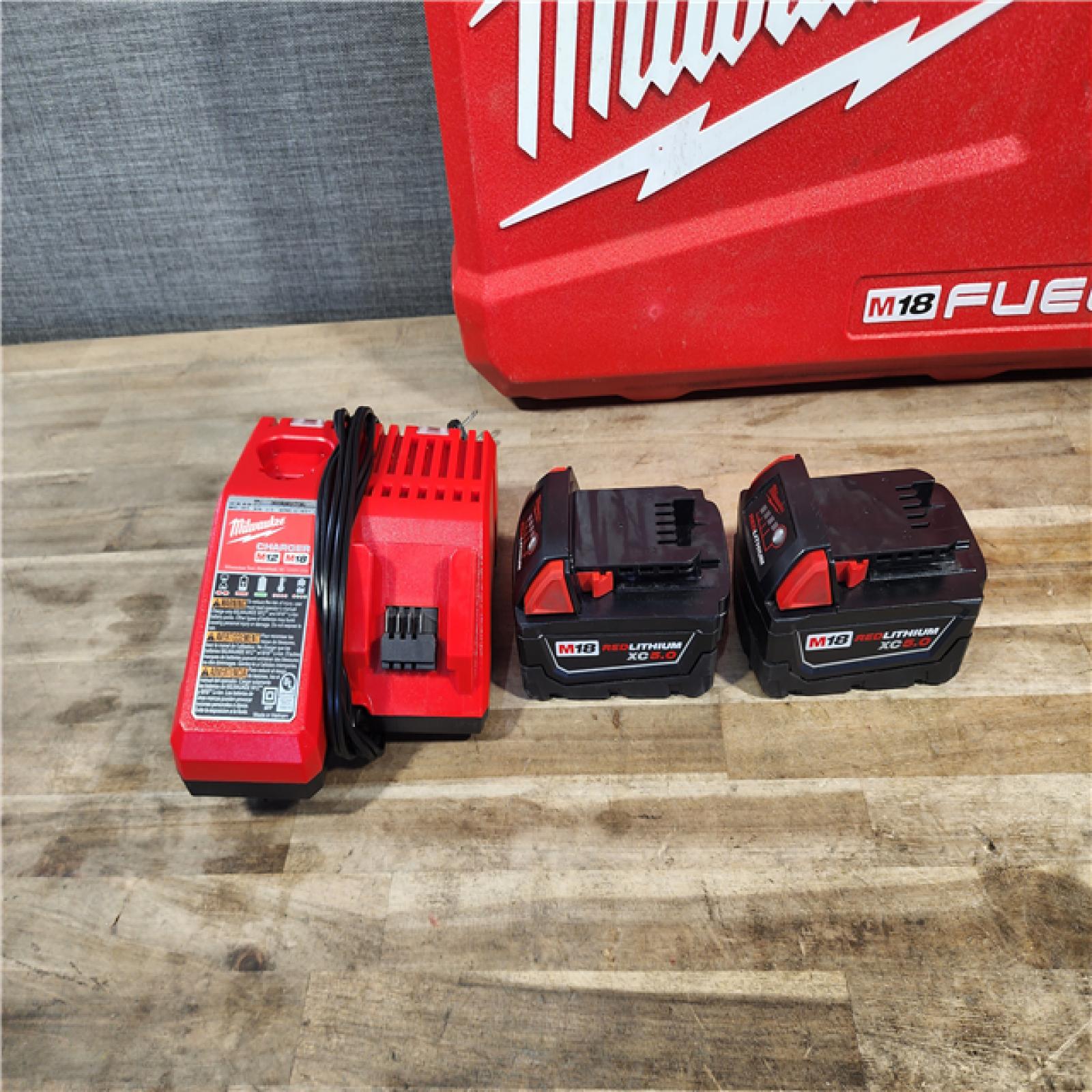 HOUSTON LOCATION - AS-IS MILWAUKEE FUEL 18V Lithium-Ion Brushless Cordless Hammer Drill and Impact Driver Combo Kit