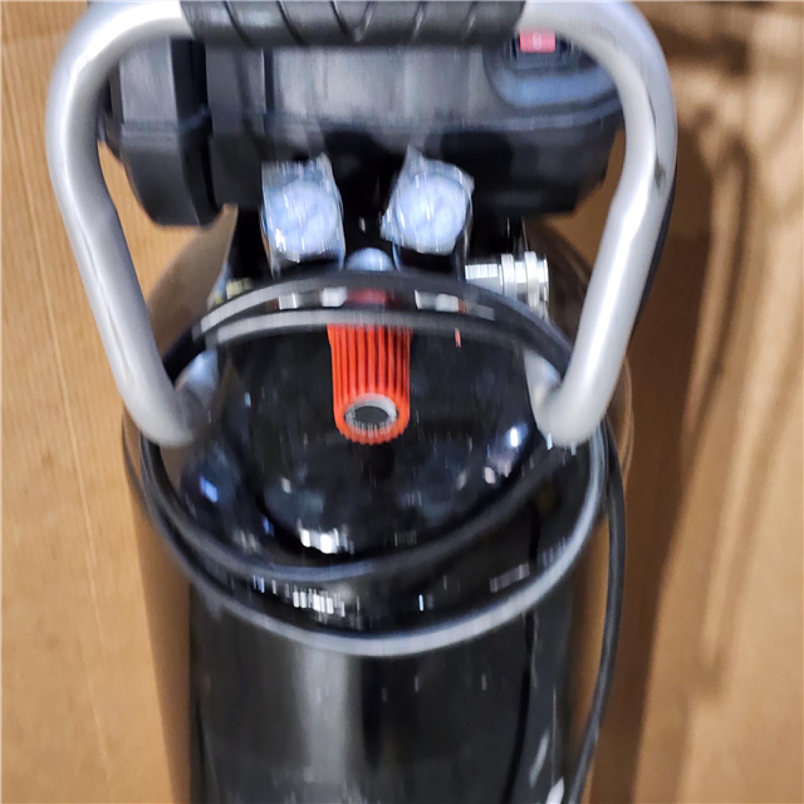 HOUSTON LOCATION - AS-IS Husky 20 Gal. 200 PSI Oil Free Portable Vertical Electric Air Compressor