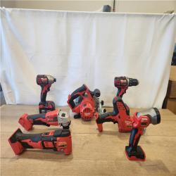 AS-IS- M18 18-Volt Lithium-Ion Cordless Combo Kit 7-Tool with 2-Batteries  Charger and Tool Bag