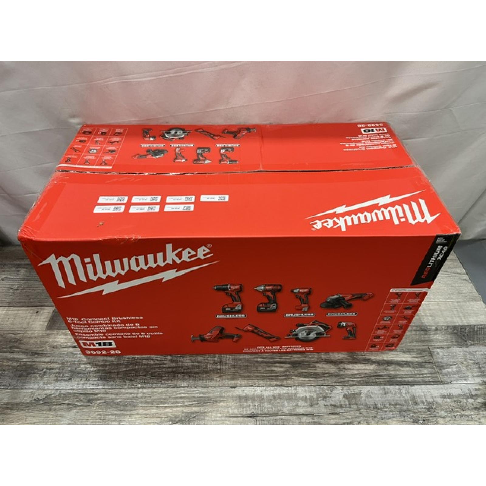 NEW -  Milwaukee 18-Volt Lithium-Ion Cordless (8-Tool) Combo Kit