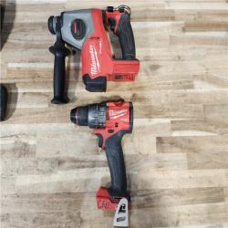 HOUSTON LOCATION - AS-IS MILWAUKEE 2 TOOL COMBO KIT W/ (2) BATTERY & CHARGER