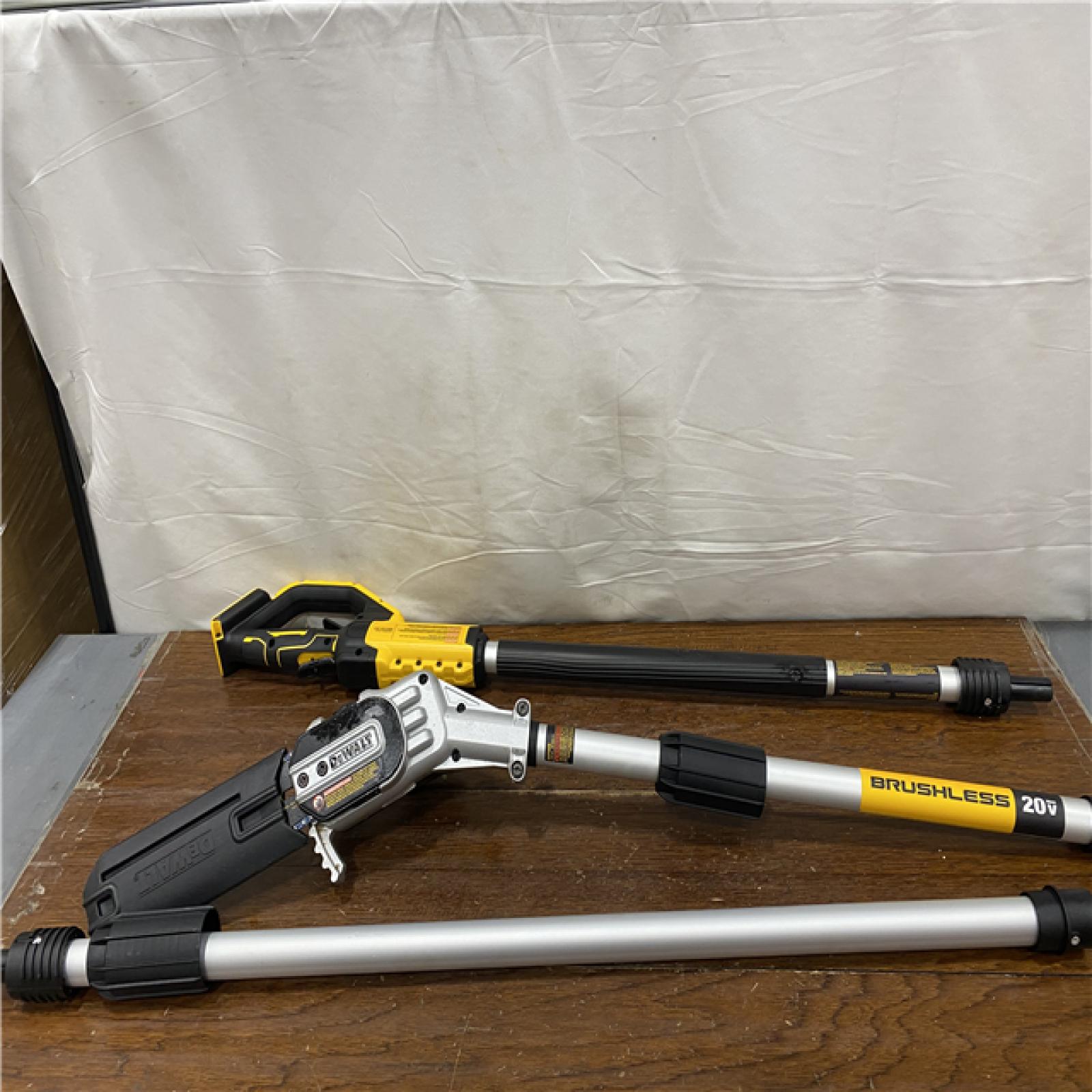 AS-IS DEWALT 20V MAX 8in. Brushless Cordless Battery Powered Pole Saw (Tool Only)