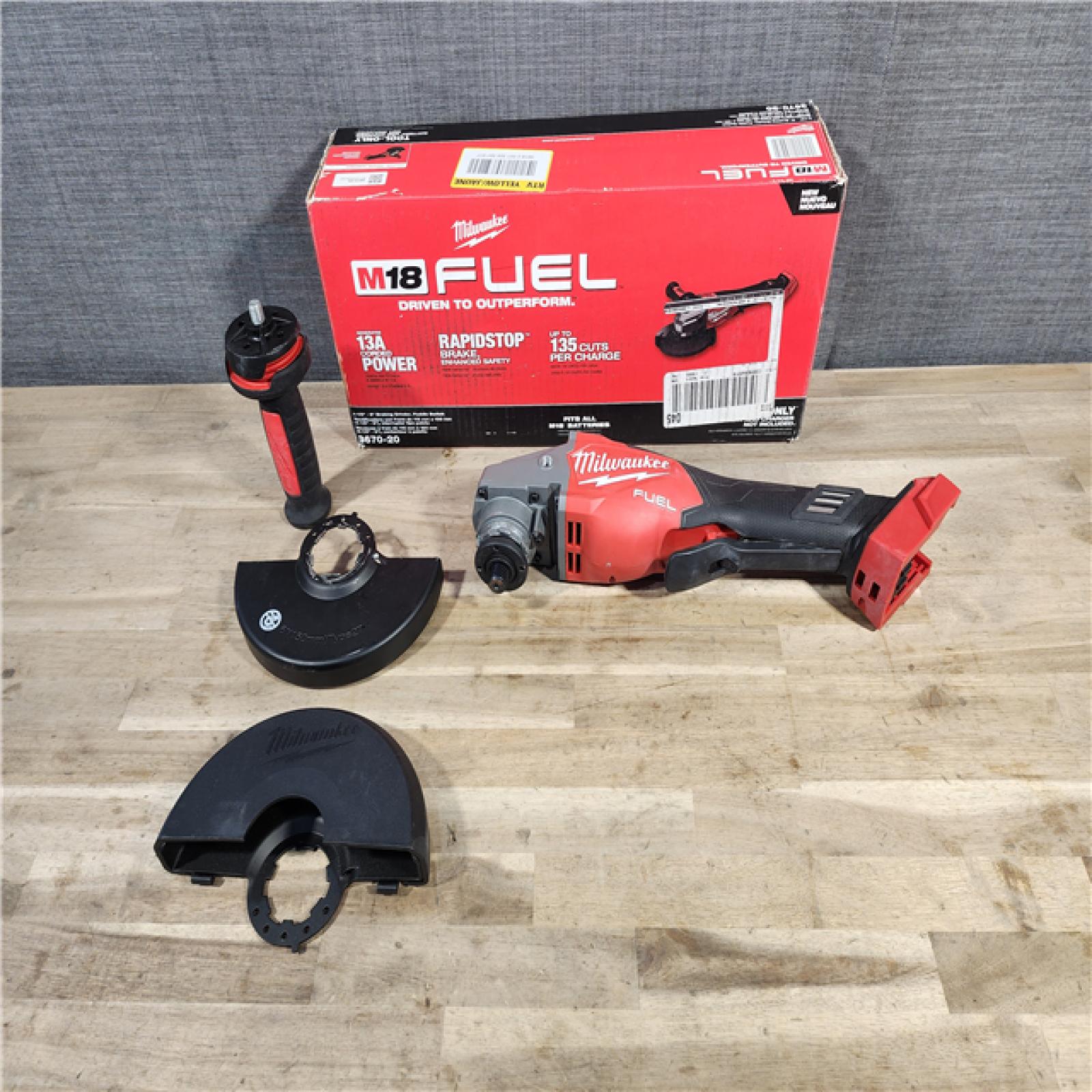 HOUSTON LOCATION - AS-IS Milwaukee M18 FUEL 4-1/2-6 Braking Grinder, Paddle Switch (TOOL ONLY)