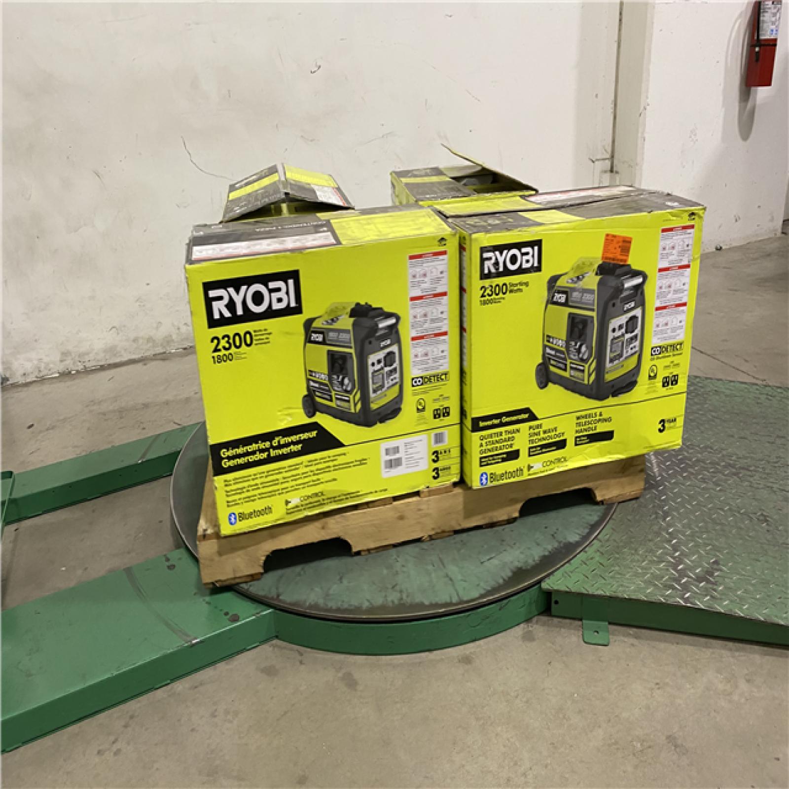 Dallas Location - As-Is RYOBI 2,300-Watt Gasoline Powered Generator(Lot Of 4)