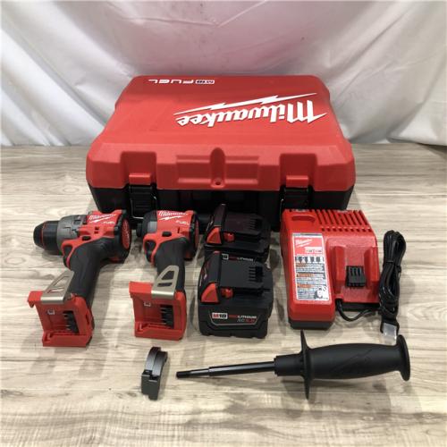 AS-IS Milwaukee FUEL 18V Lithium-Ion Cordless Hammer Drill and Impact Driver Combo Kit