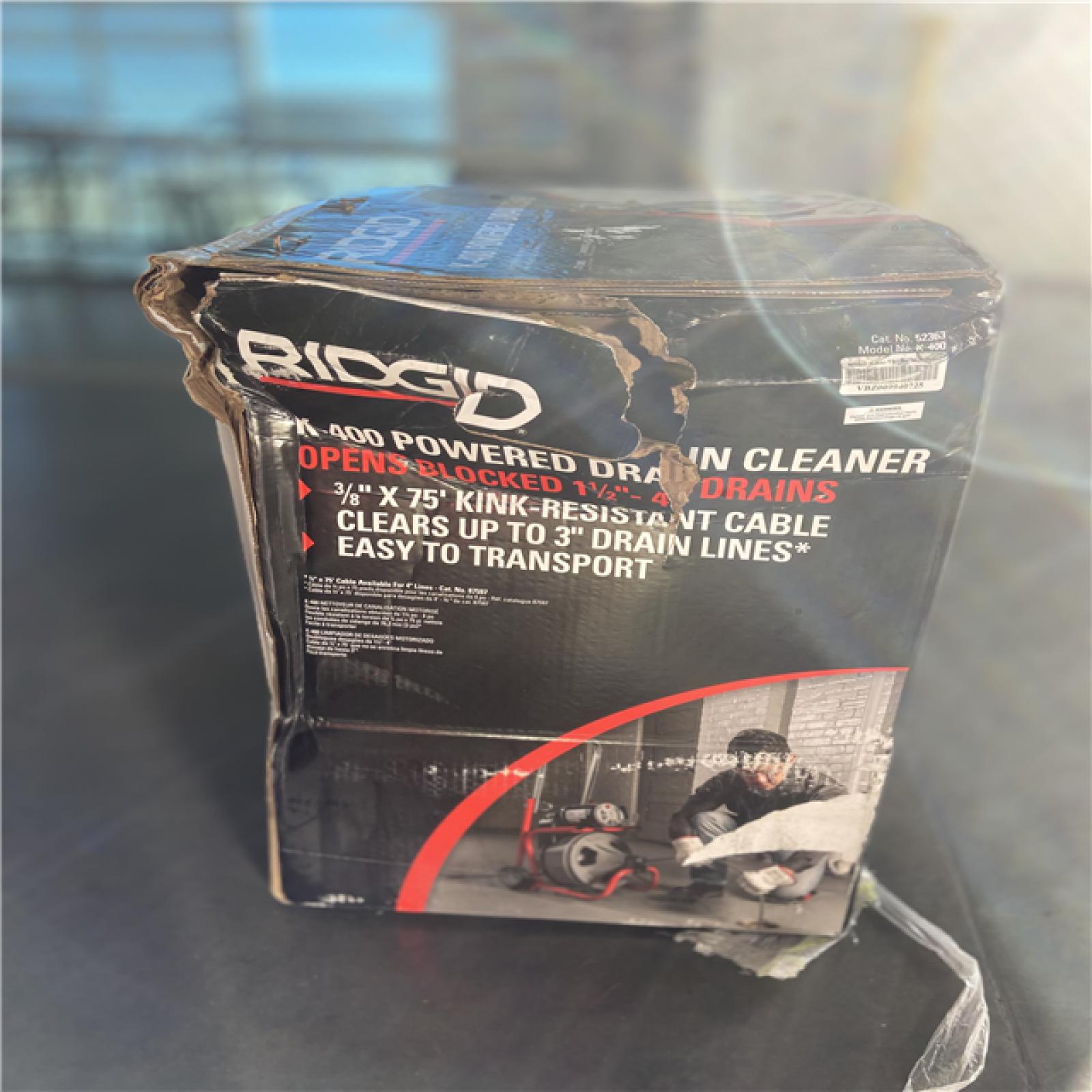 DALLAS LOCATION - RIDGID K-400 Drain Cleaning Snake Auger 120-Volt Drum Machine