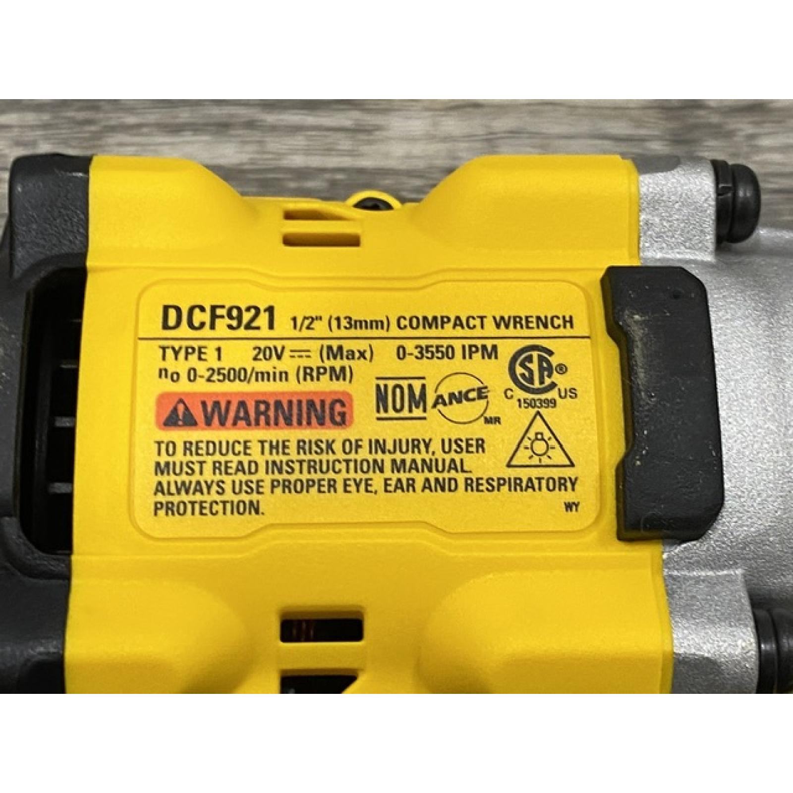 AS-IS DEWALT ATOMIC 20V MAX Cordless Brushless 1/2 in. Variable Speed Impact Wrench (Tool Only)