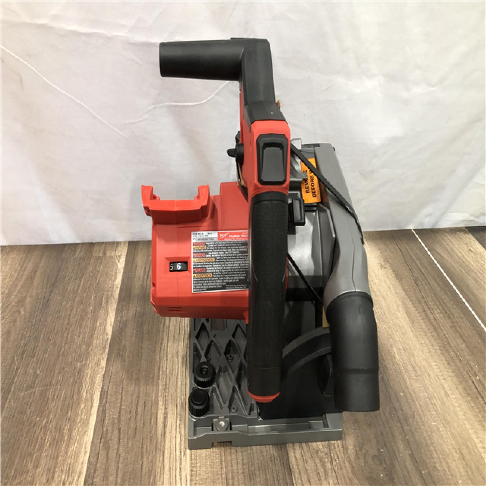AS-IS Milwaukee FUEL 18V Lithium-Ion Cordless Brushless 6-1/2 in. Plunge Cut Track Saw (Tool-Only)