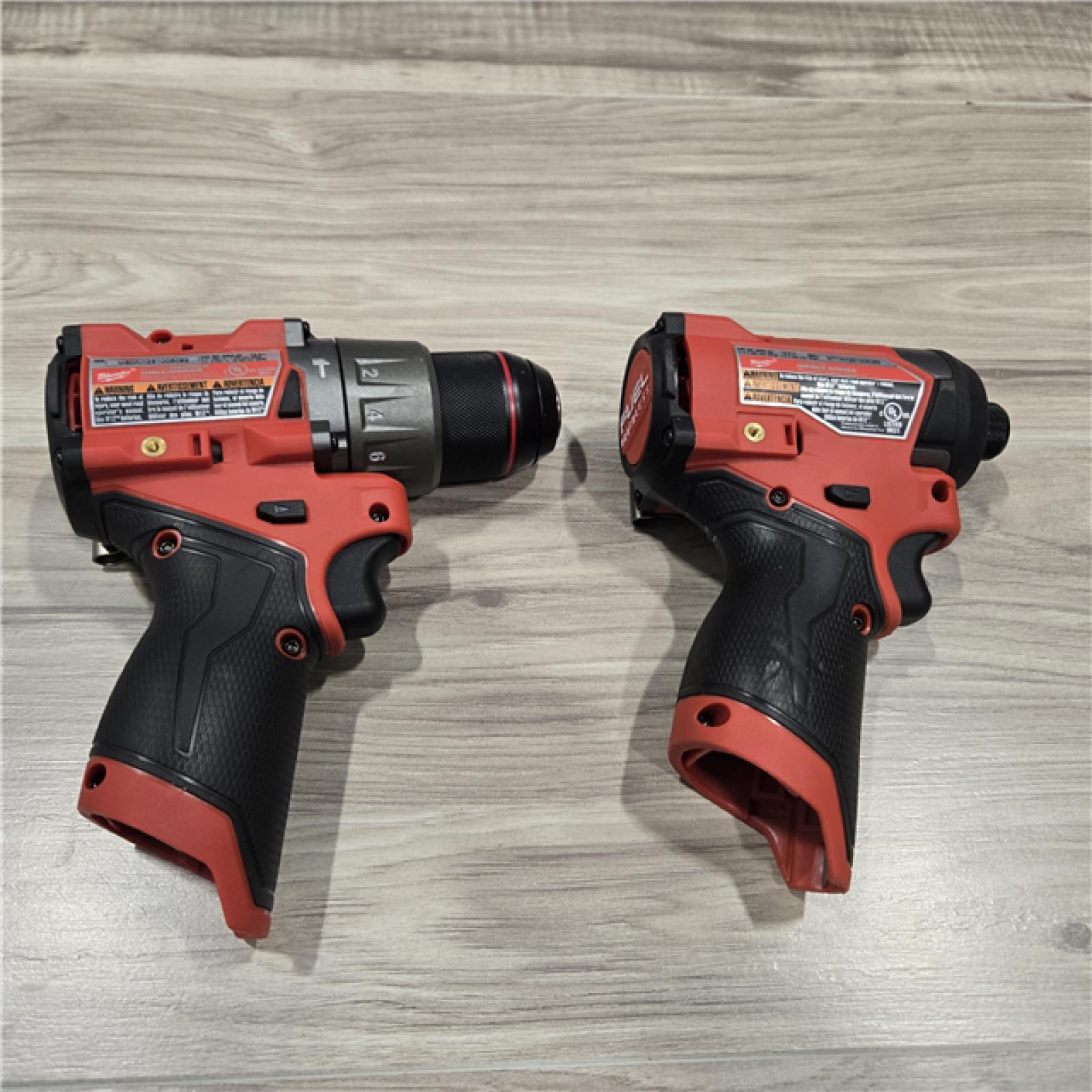 AS-IS  Milwaukee 3497-22 12V Brushless Hammer Drill and Impact Driver Combo Kit