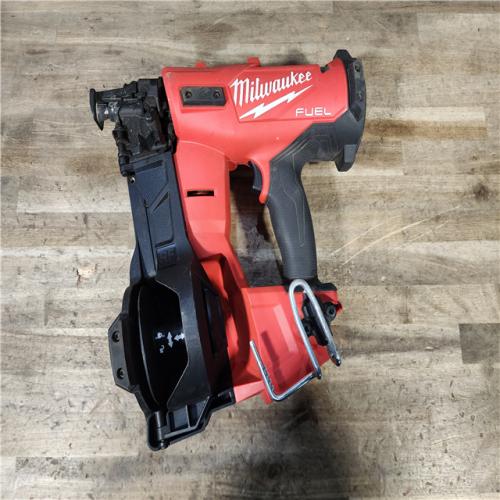 HOUSTON LOCATION - AS-IS Milwaukee M18 FUEL 18-Volt Lithium-Ion Brushless Cordless Coil Roofing Nailer (Tool Only)