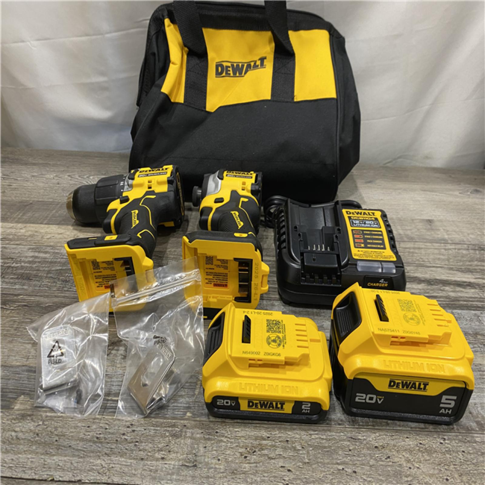 AS-IS DEWALT ATOMIC 20V MAX Lithium-Ion Cordless 2-Tool Combo Kit