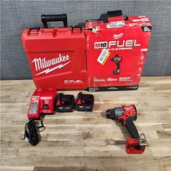 HOUSTON LOCATION - AS-IS Milwaukee 2904-22 Hammer Drill Driver Kit with Batteries Charger & Tool Case Red