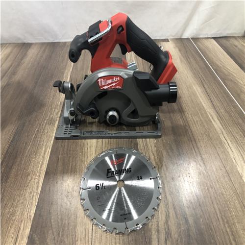 AS-IS Milwaukee FUEL 18V Lithium-Ion Brushless Cordless 6-1/2 in. Circular Saw (Tool-Only)