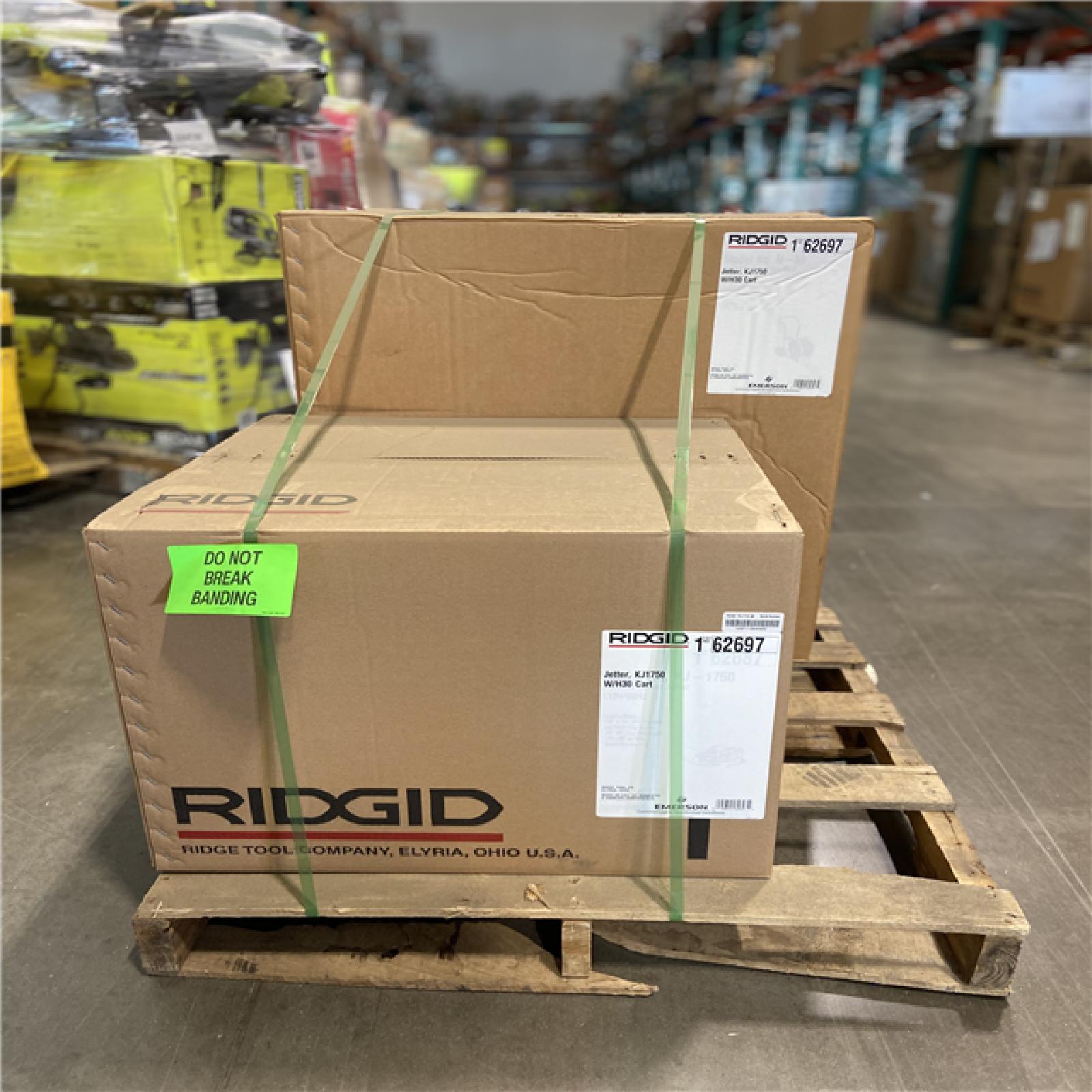 DALLAS LOCATION - RIDGID 62697 KJ-1750-C Water Jetter Drain Cleaner with Cart