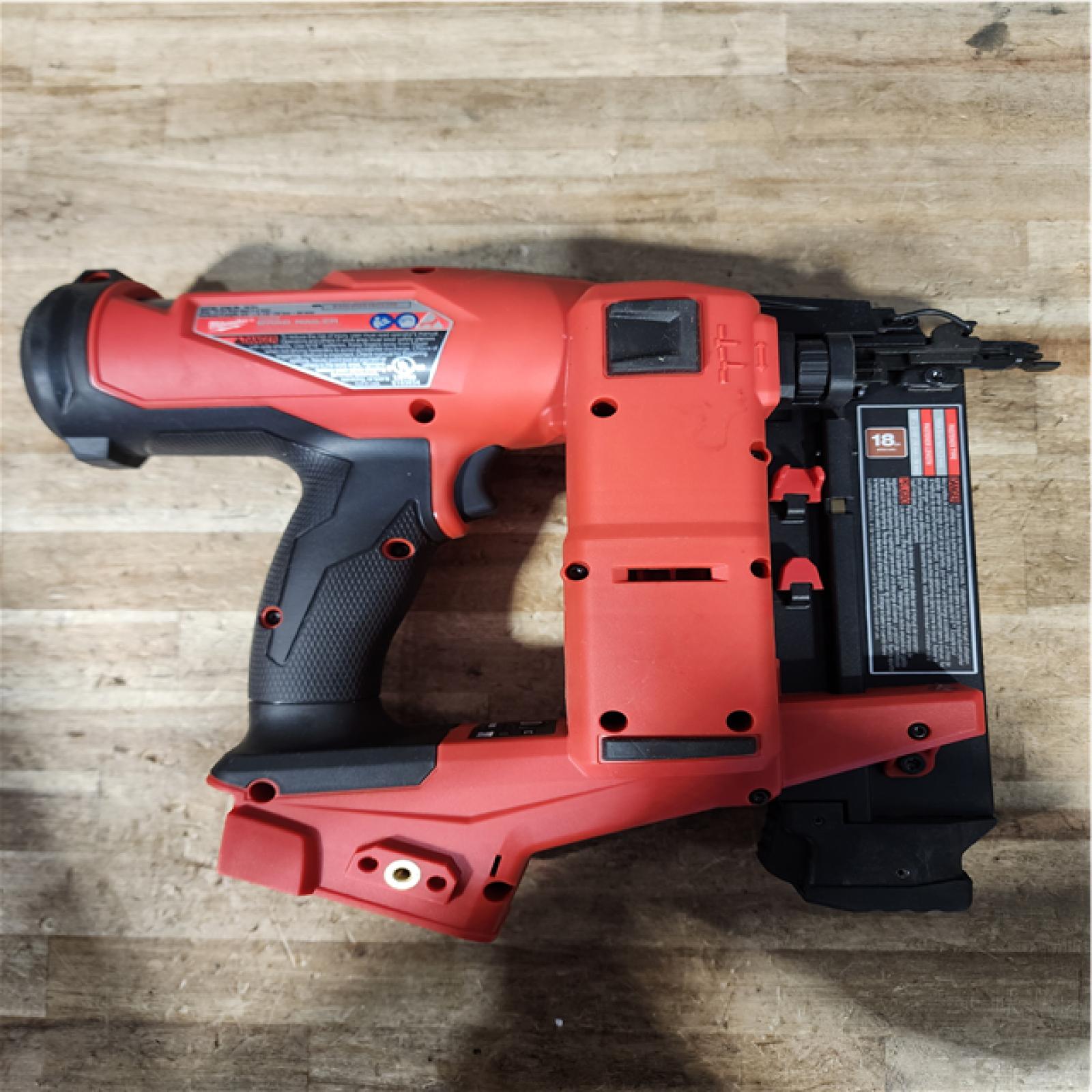 Houston Location AS-IS Milwaukee FUEL 18-Volt Lithium-Ion Brushless Cordless Gen II 18-Gauge Brad Nailer (Tool-Only)