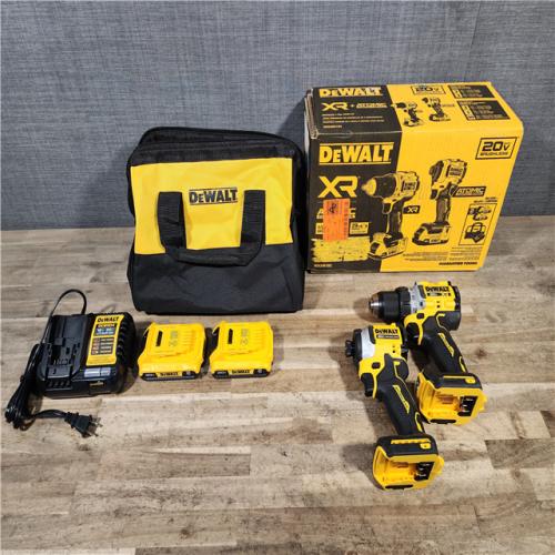 HOUSTON LOCATION - AS-IS DEWALT 20V MAX XR Cordless Drill/Driver, ATOMIC Impact Driver 2 Tool Combo Kit
