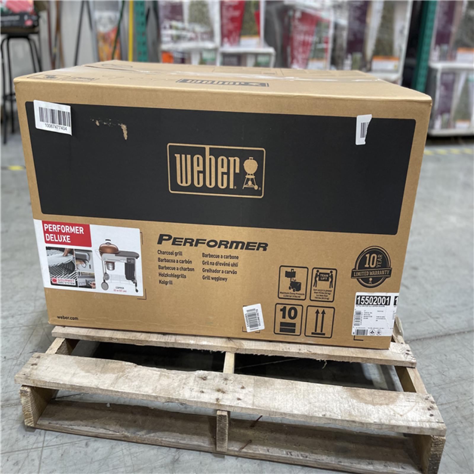 DALLAS LOCATION- NEW! WEBER Performer Deluxe 22 in. Charcoal Grill in Copper