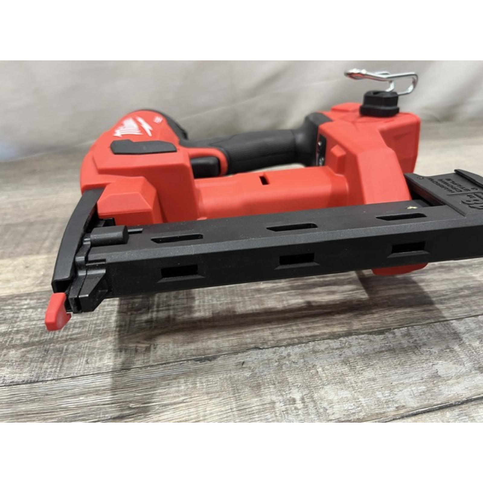 AS-IS Milwaukee FUEL 18-Volt Lithium-Ion Brushless Cordless 18-Gauge 1/4 in. Narrow Crown Stapler (Tool-Only)