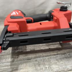 AS-IS Milwaukee FUEL 18-Volt Lithium-Ion Brushless Cordless 18-Gauge 1/4 in. Narrow Crown Stapler (Tool-Only)