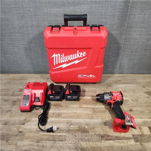 HOUSTON LOCATION - AS-IS (APPEARS LIKE NEW) Milwaukee 2904-22 Hammer Drill Driver Kit with Batteries and Charger