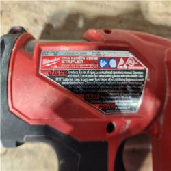 HOUSTON LOCATION - AS - IS Milwaukee FUEL 18-Volt Lithium-Ion Brushless Cordless 18-Gauge 1/4 in. Narrow Crown Stapler (Tool-Only)